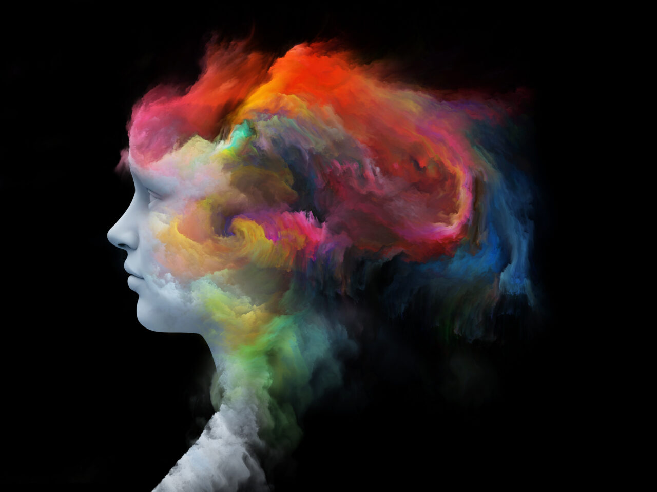 an image showing colourful brain illustrating emotional intelligence and CX