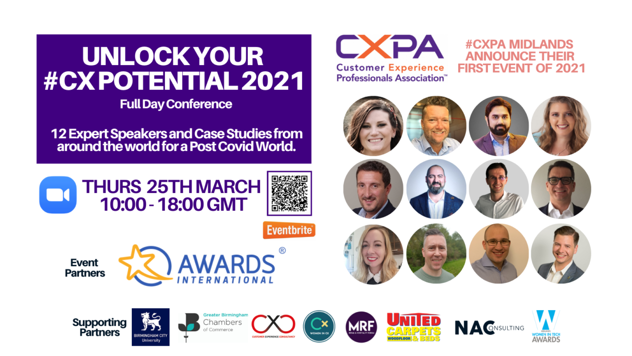 The banner shows the pictures of leaders and practitioners in the industry who can help you unlock your CX potential.