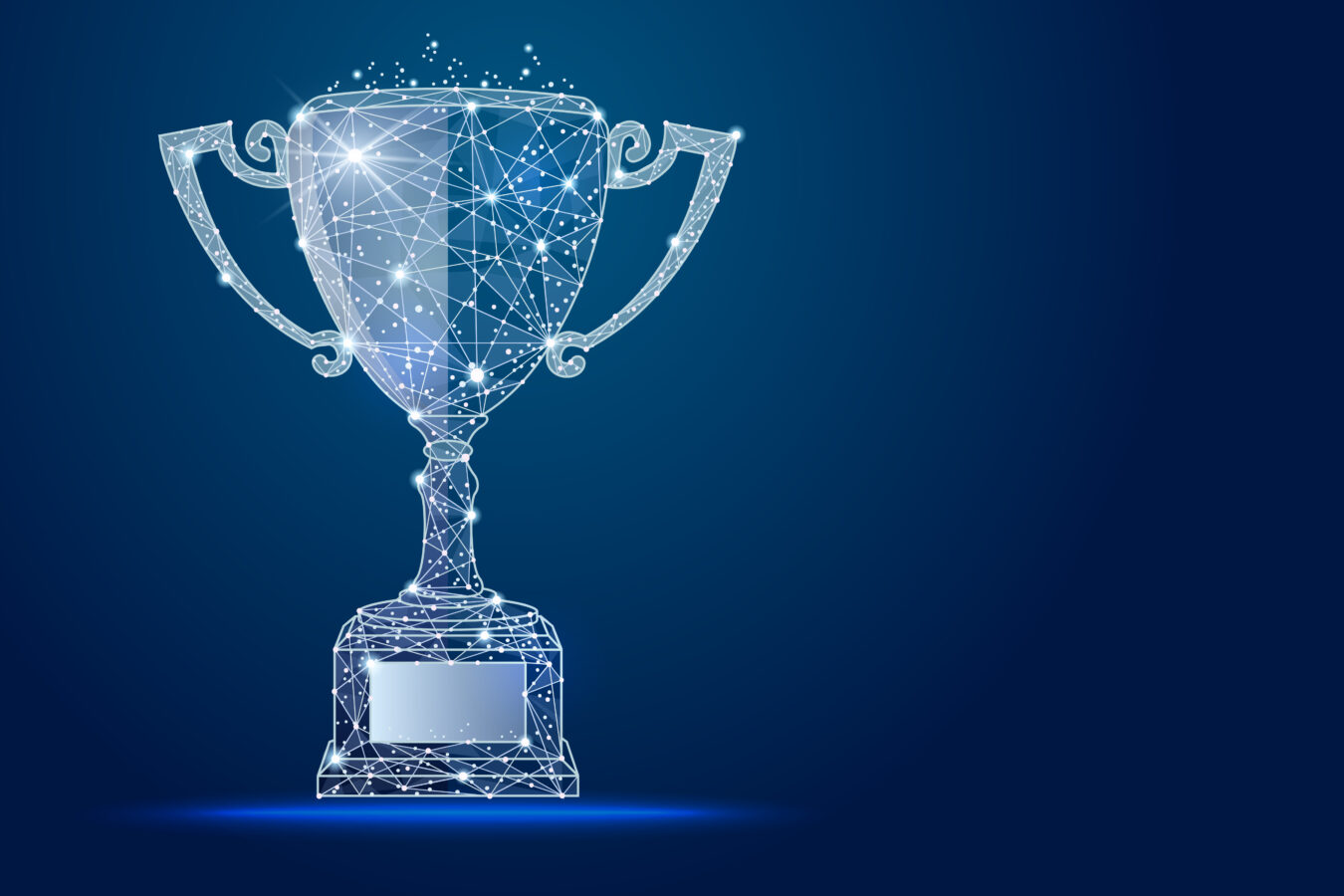 A trophy illustration made for Digital Experience Awards in 2021.