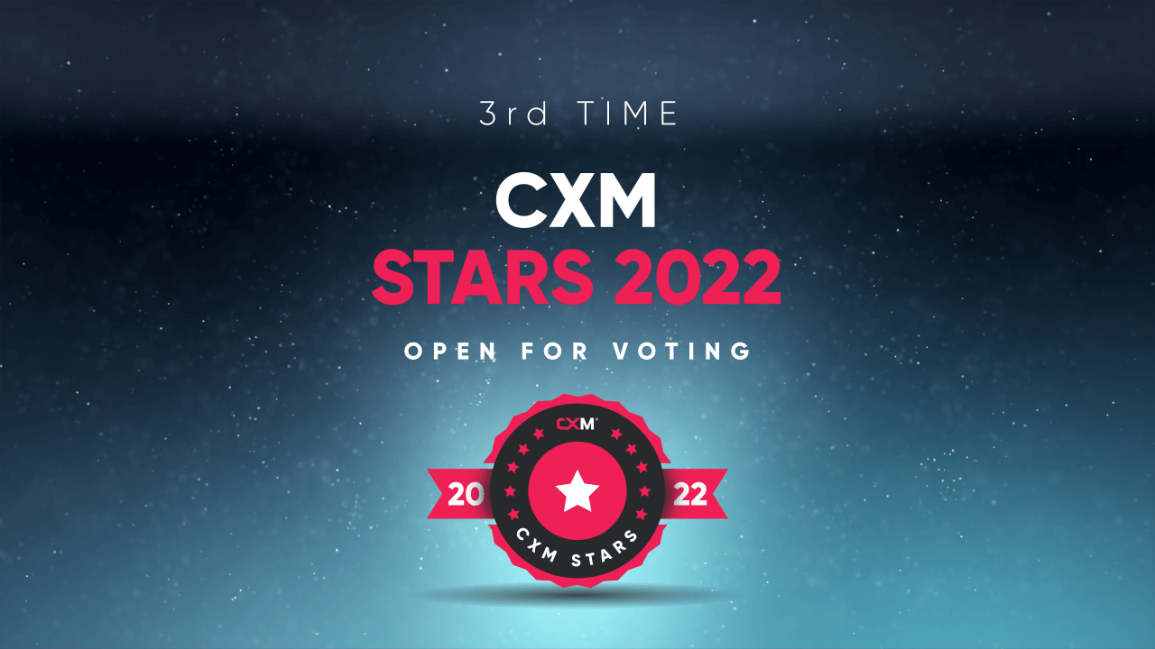a banner saying CXMStars open for voting