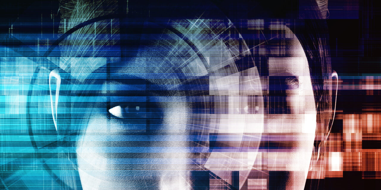 an image showing a person's eye in double exposure.