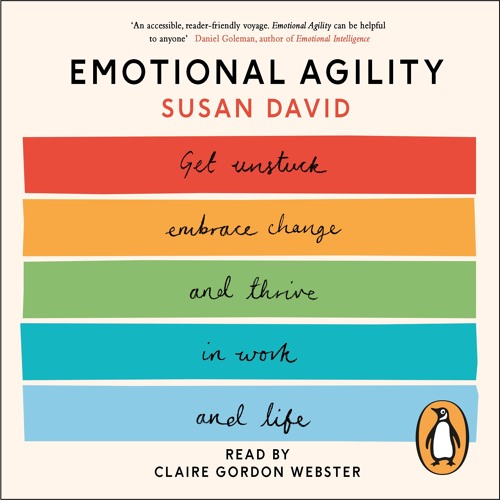 a book cover for Emotional Agility by Suzan David.