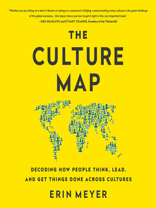 A book cover The culture Map by Erin Meyer