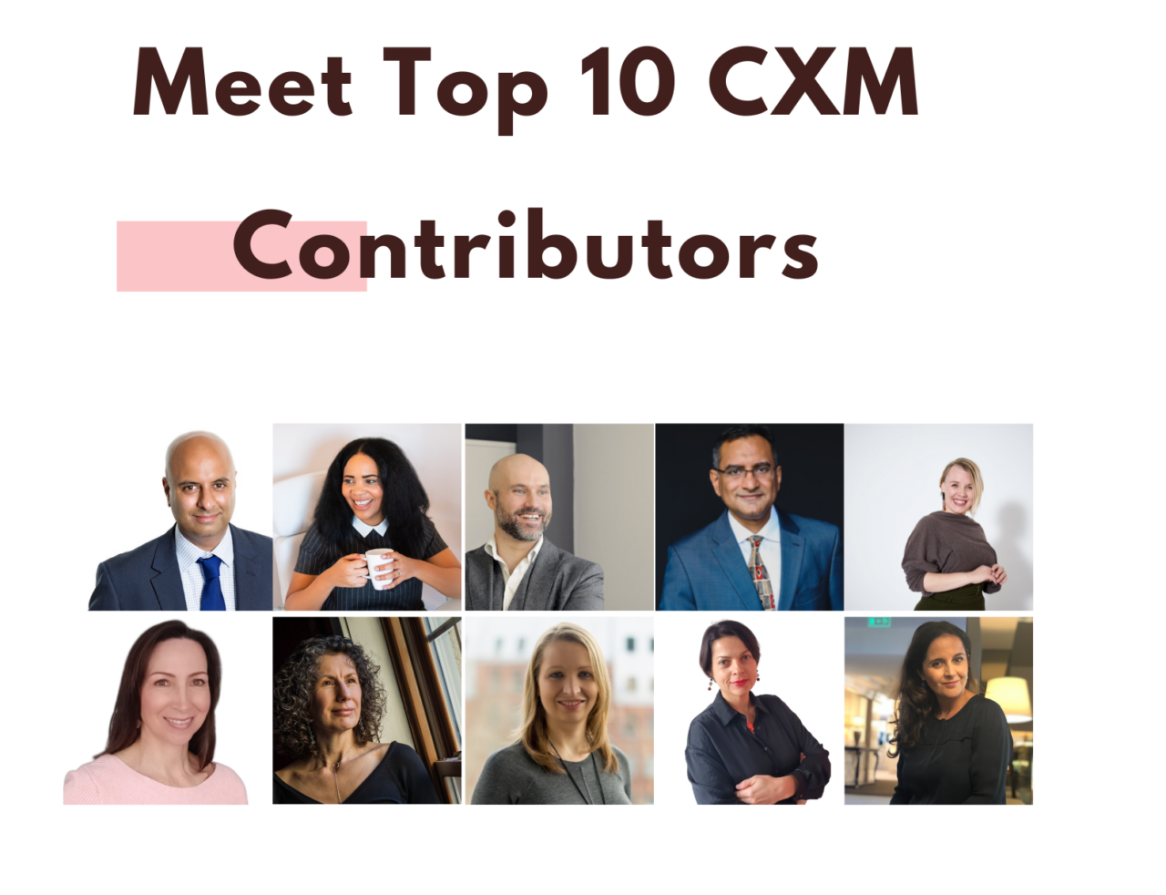 top ten CXM contributors