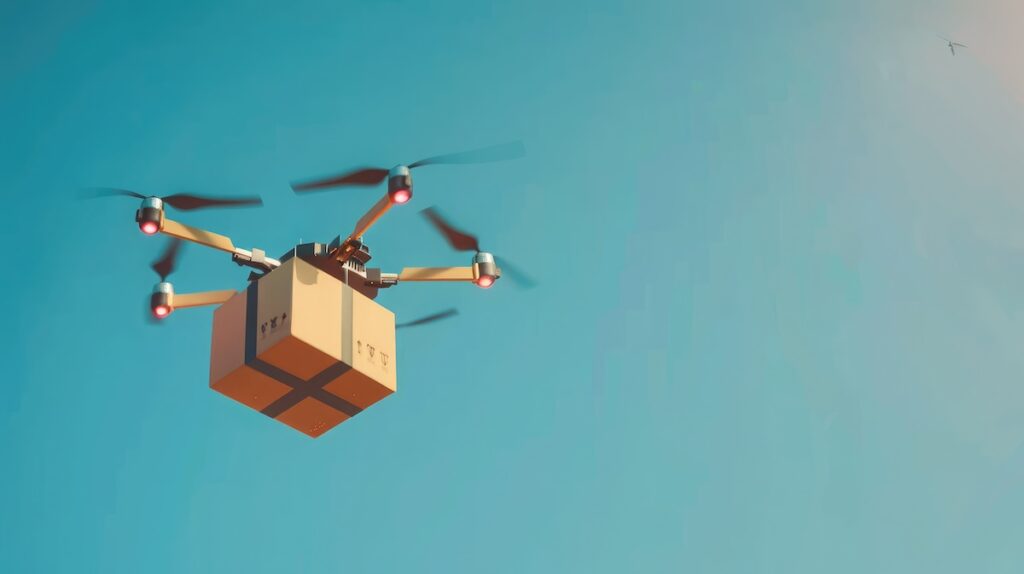 Amazon take part in drones delivery service