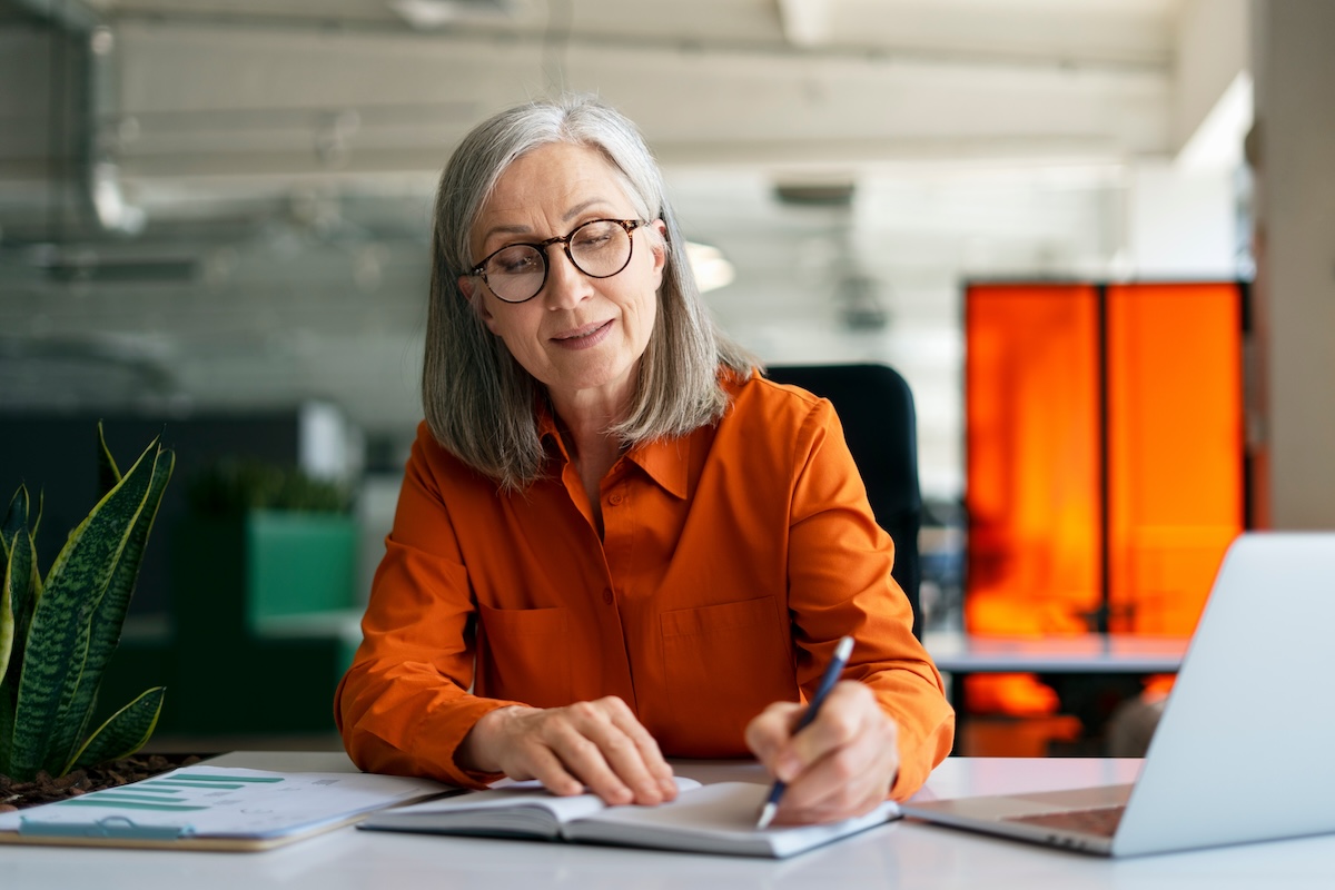 elderly self-employed worker