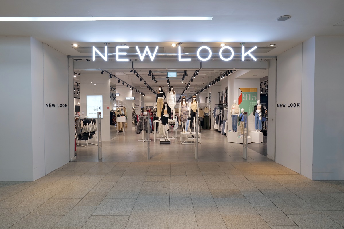 The entrance to a New Look fashion clothes shop in the centre of Leeds.